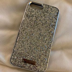 Kate spade sparkly silver iPhone 8plus/7plus case